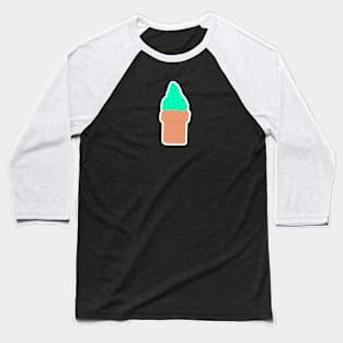 Mint Chip Ice Cream Cone Baseball T-Shirt